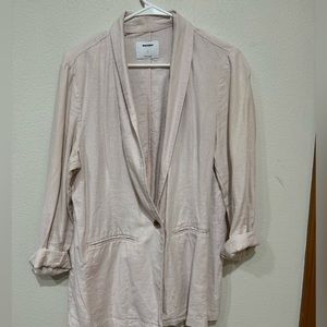 Cute, linen light pink old navy blazer